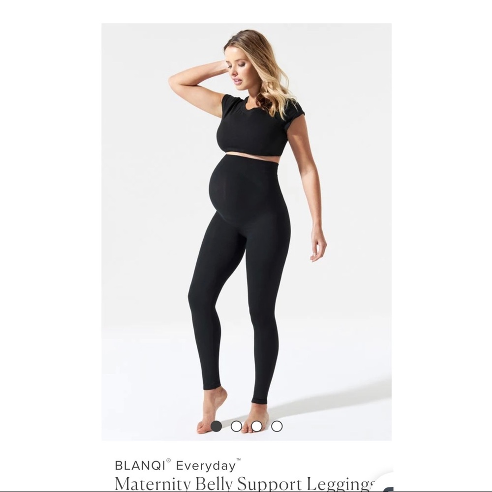 Blanqi Maternity Belly Support Leggings - Size Large